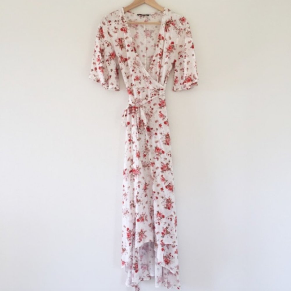 Forever 21 Floral Bohemian Wrap Dress